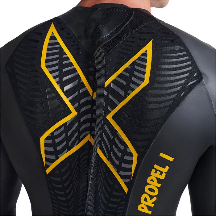 2024 2XU Mens P:1 Propel Swim Wetsuit MW4991c - Black / Ambition